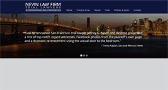 Desktop Screenshot of nevinlawfirm.com